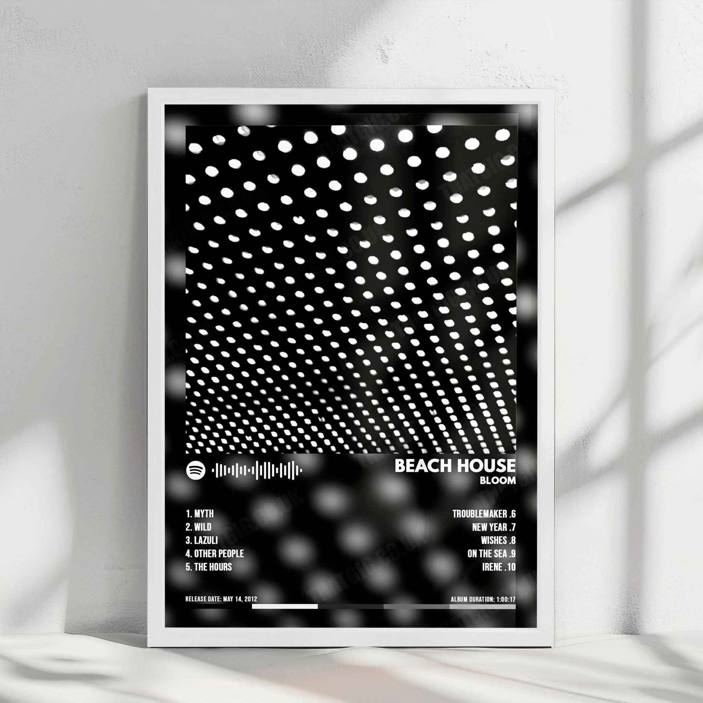 Beach House "Bloom" Album Cover Poster - with Complete Tracklist