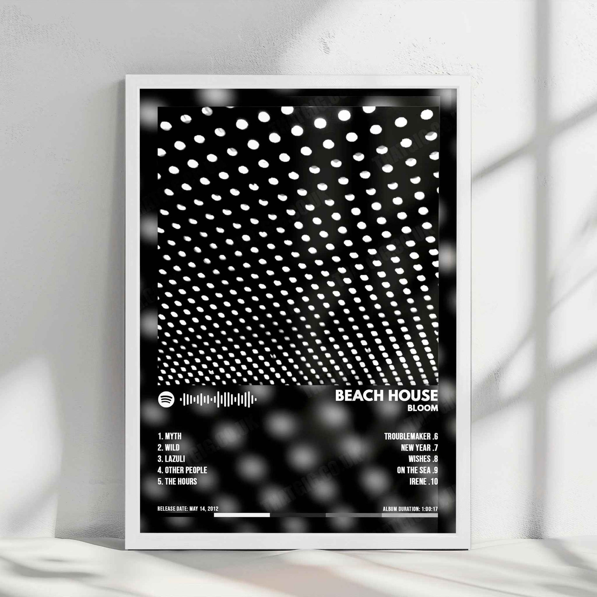 Beach House "Bloom" Album Cover Poster - with Complete Tracklist