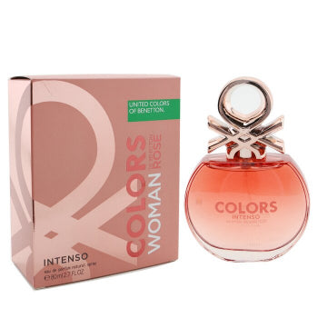 Benetton Colours De Benetton Woman Rose Intenso Eau De Parfum 80ml Spray