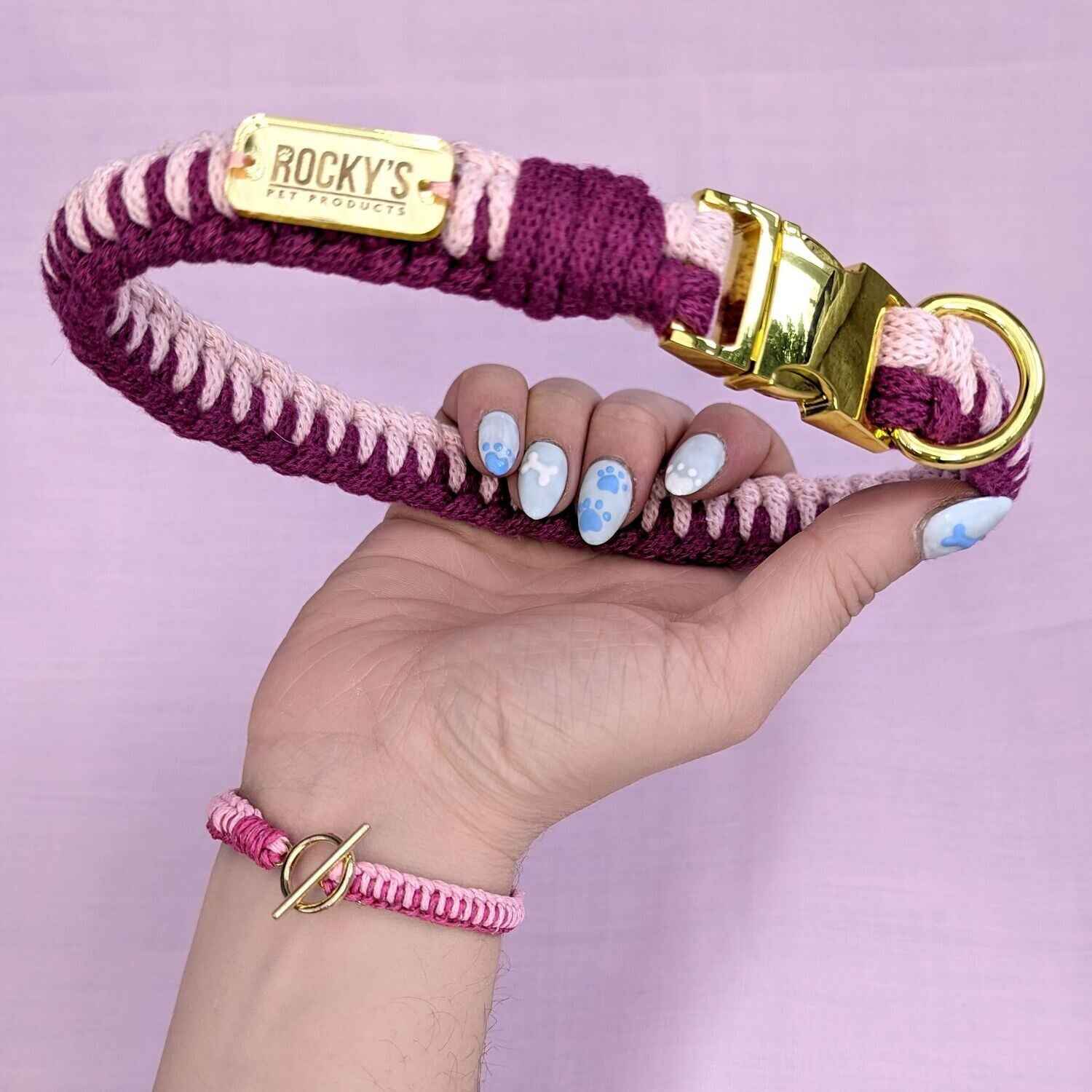 Make Your Own Dog Collar & Friendship Bracelet Craft Kit - PINK