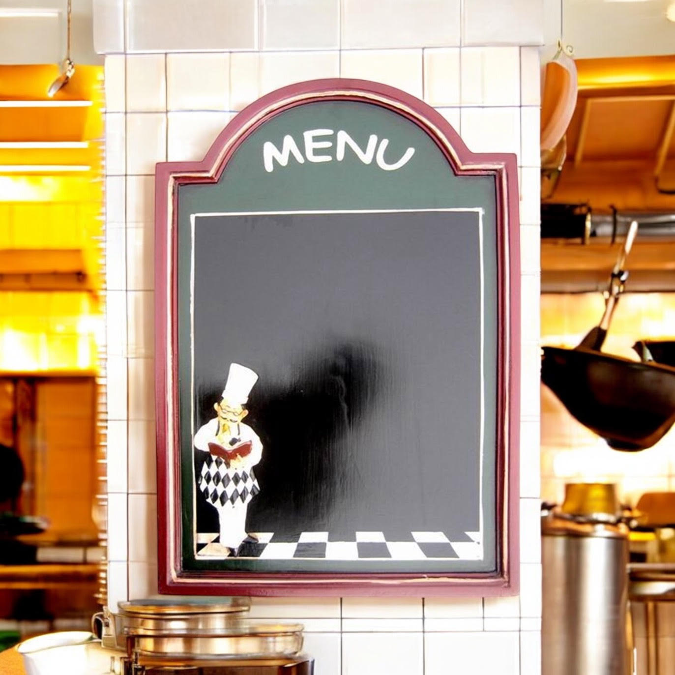 60X40CM CHEF MENU BLACKBOARD