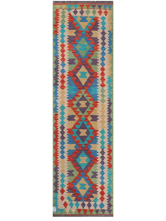 Maimana Afghanistan Kilim Runner - 295 x 83 cm