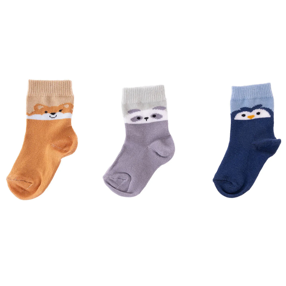 HelloBaby 3 Pack Animal Print Ankle Baby Socks (Newborn to 4-5 Years)