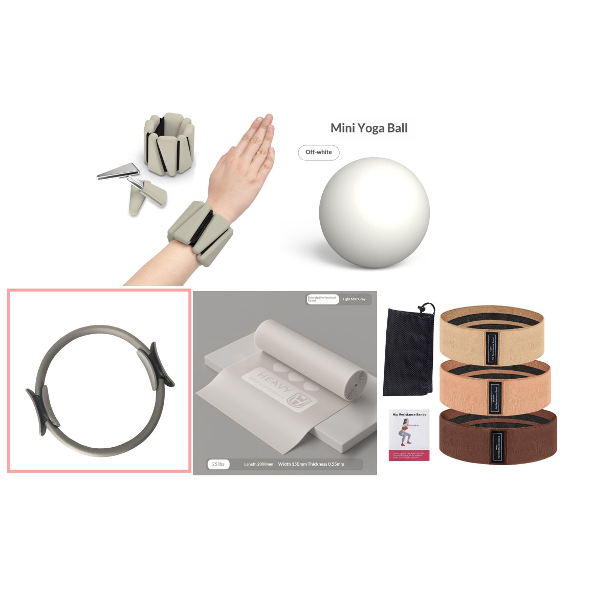 Yoga Fitness Pilates Ring Women Girls Circle Magic Dual Exercise Home Gym Workout Sports Lose Weight Body Resistance