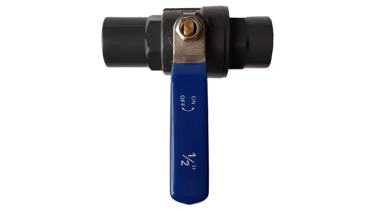 PP 1" BSPF Stopcock with Stainless Steel Ball Valve and Handle