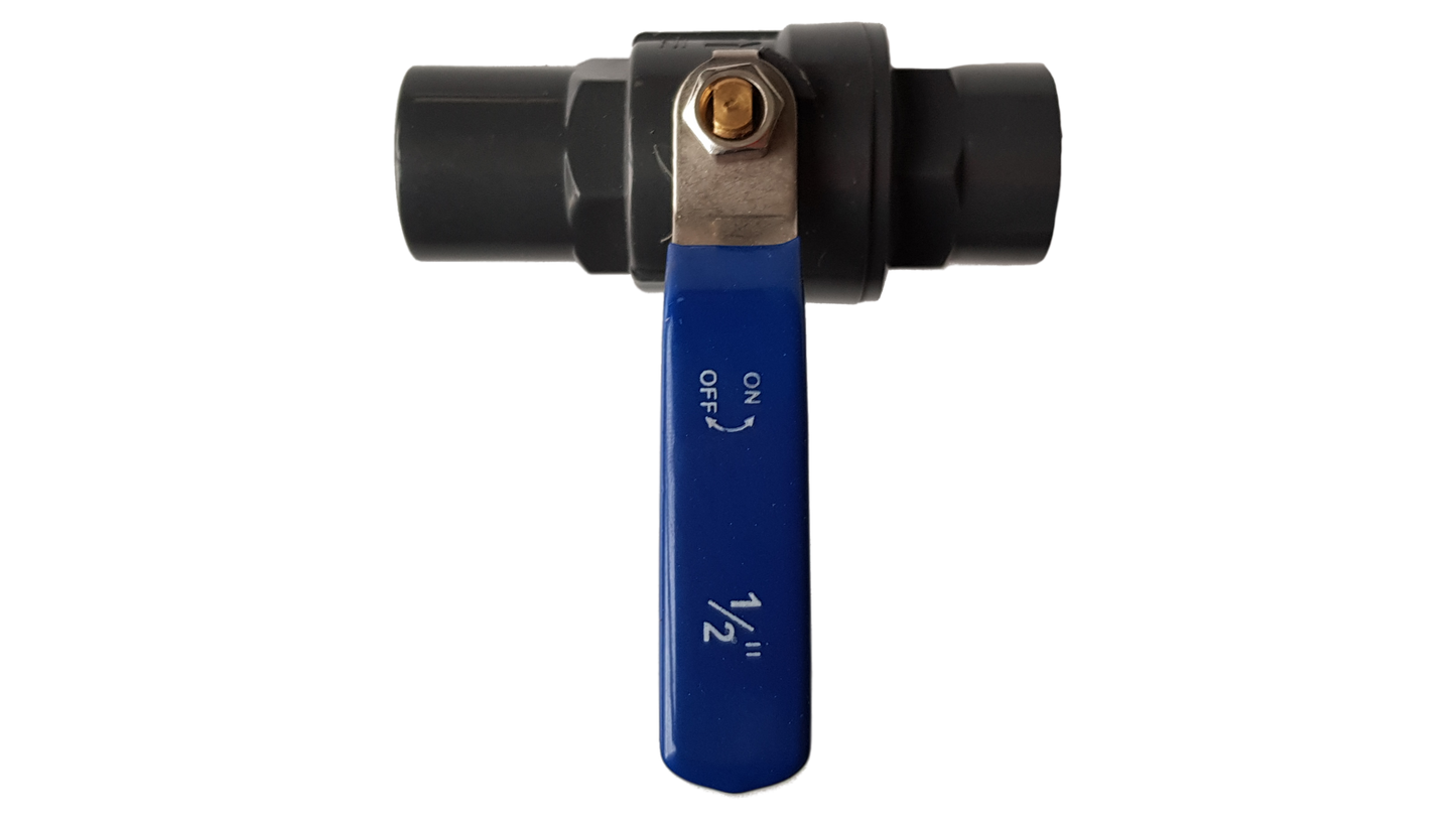PP 1.25in BSPF Stopcock with Stainless Steel Ball Valve and Handle