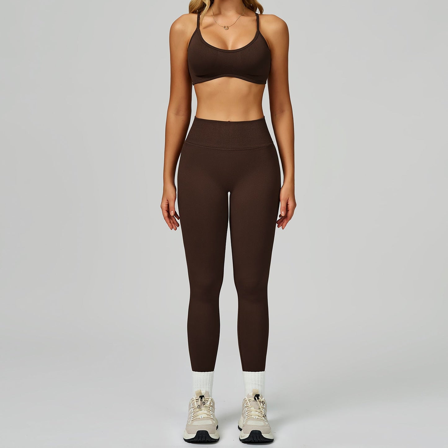 Seamless Yoga Set High-waisted Fitness Workout Outfit