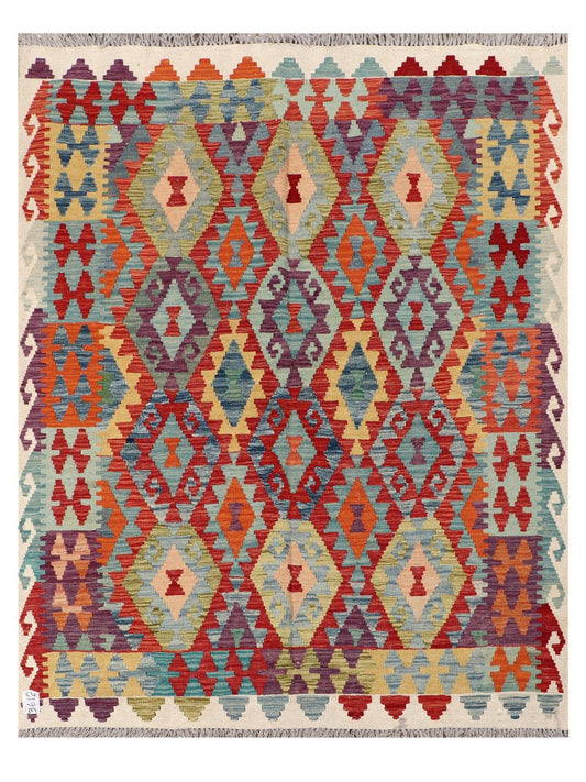 Maimana Afghanistan Kilim Rug - 193 x151 cm