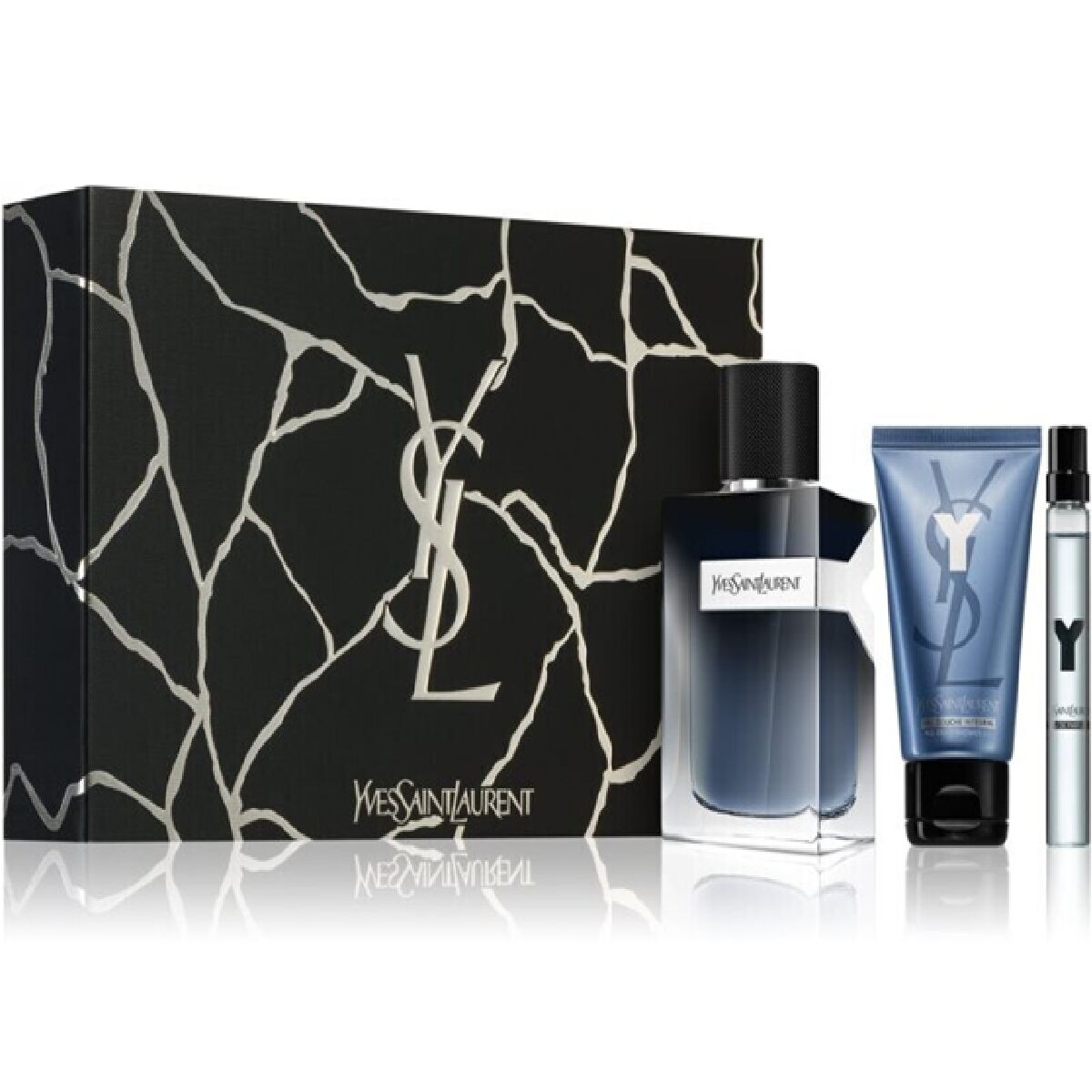 Men's Perfume Set YSL Y EDP 3 Pieces
