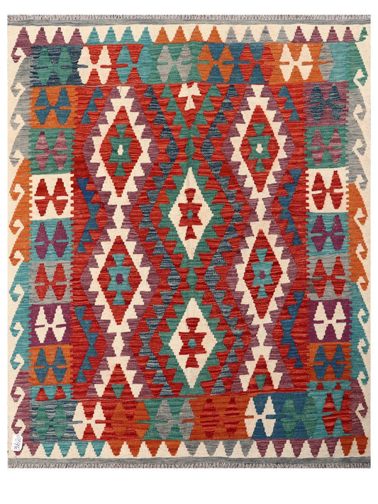 Maimana Afghanistan Kilim Rug - 191 x153 cm