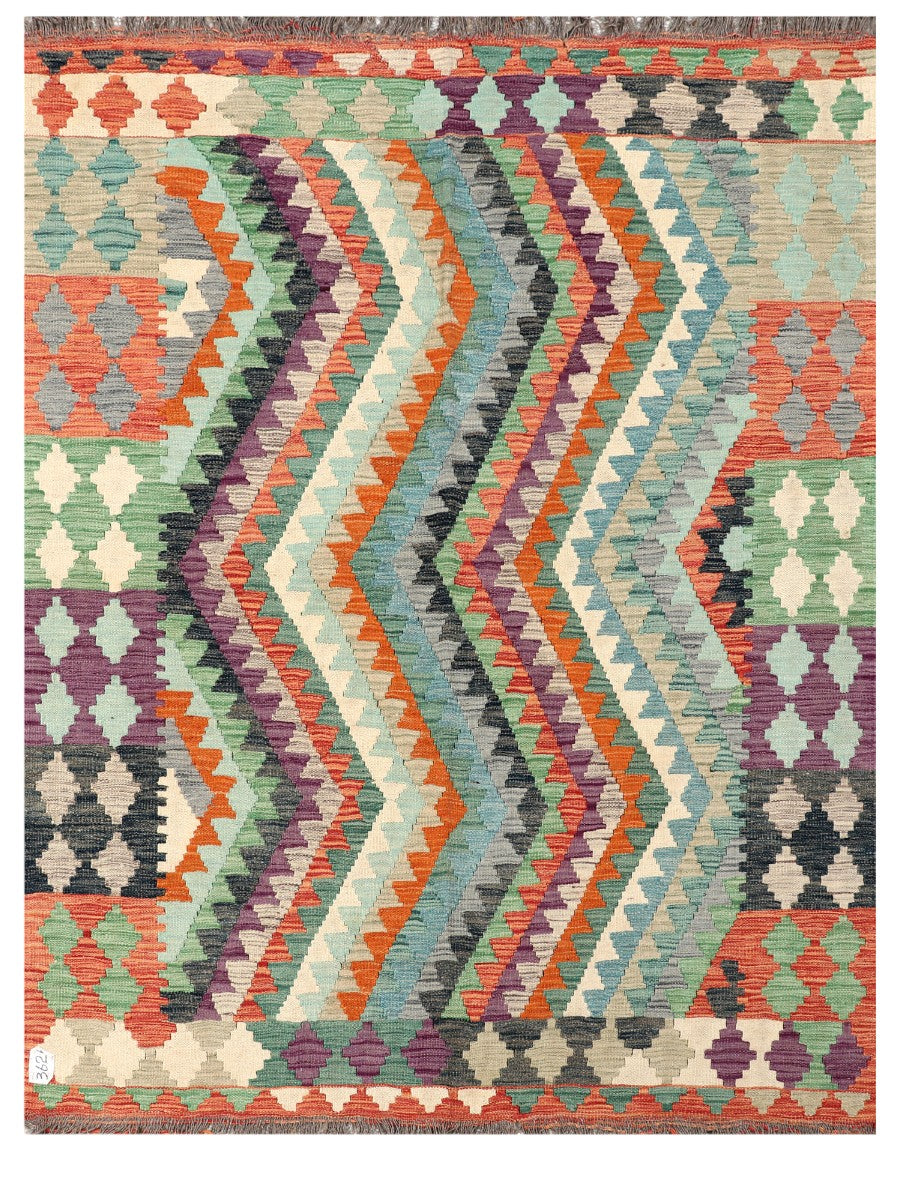 Maimana Afghanistan Kilim Rug - 197 x155 cm