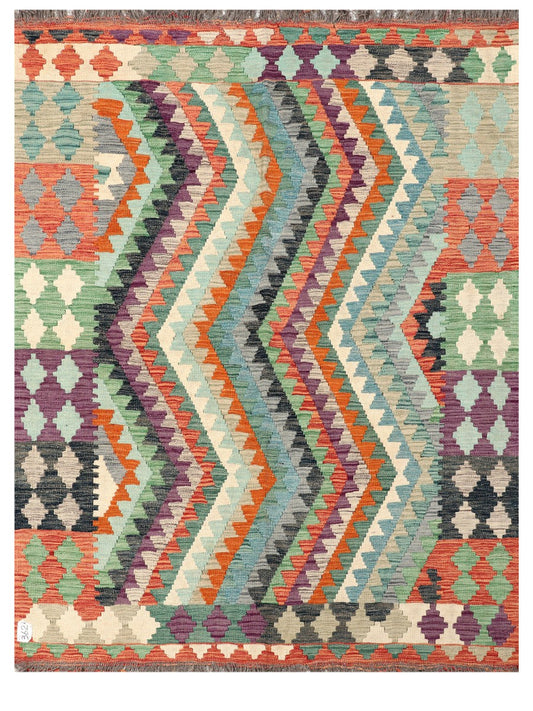 Maimana Afghanistan Kilim Rug - 197 x155 cm