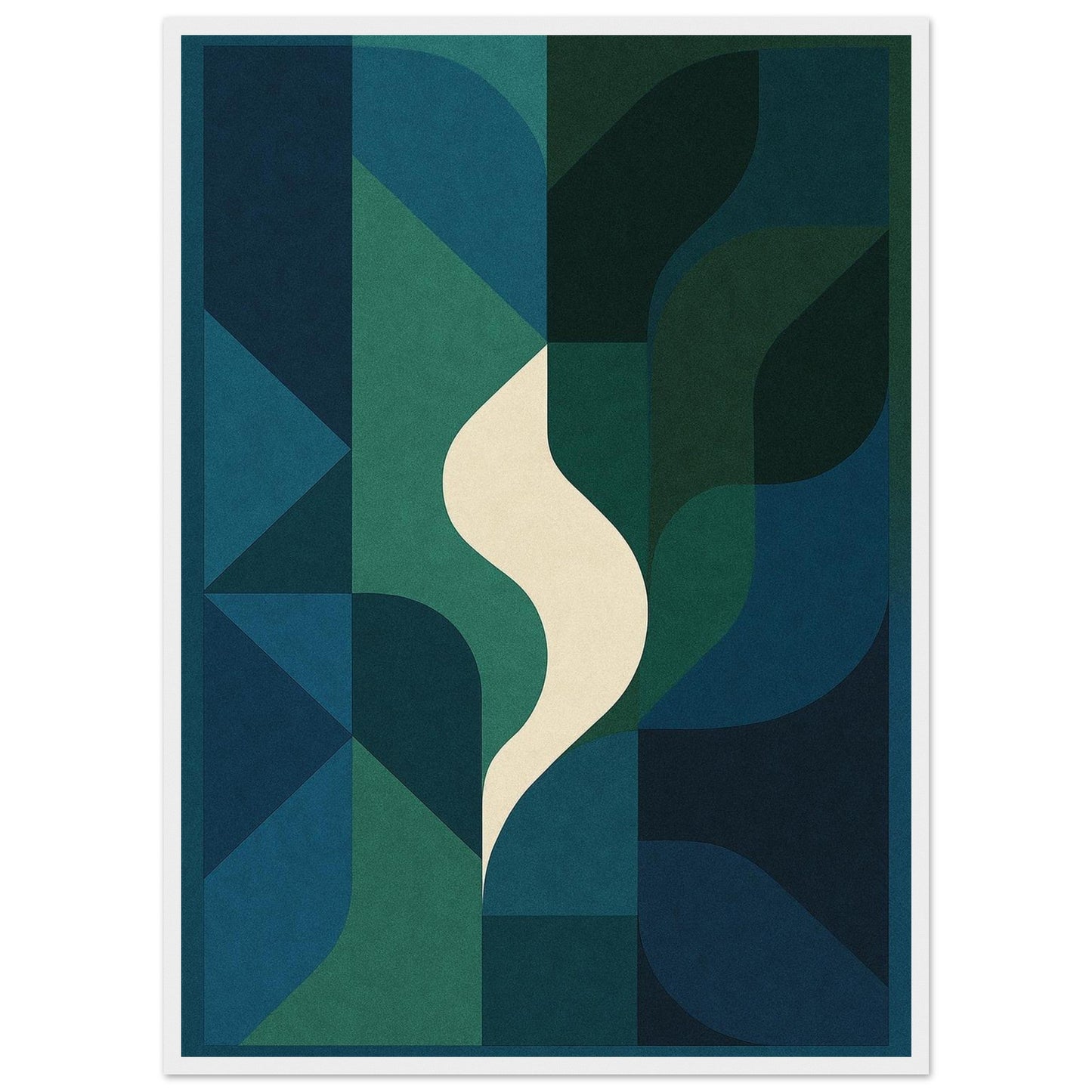 Abstract Night - Premium Matte Paper Wooden Framed Poster