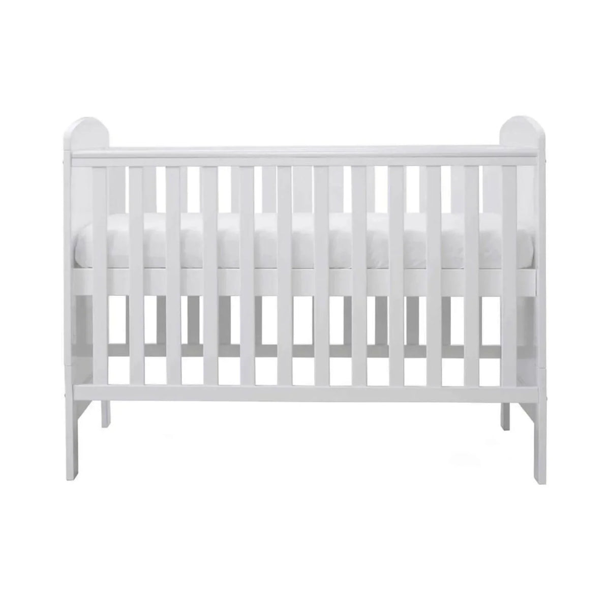 Ickle Bubba Coleby Mini Cot Bed White - Premium Pocket Sprung Mattress