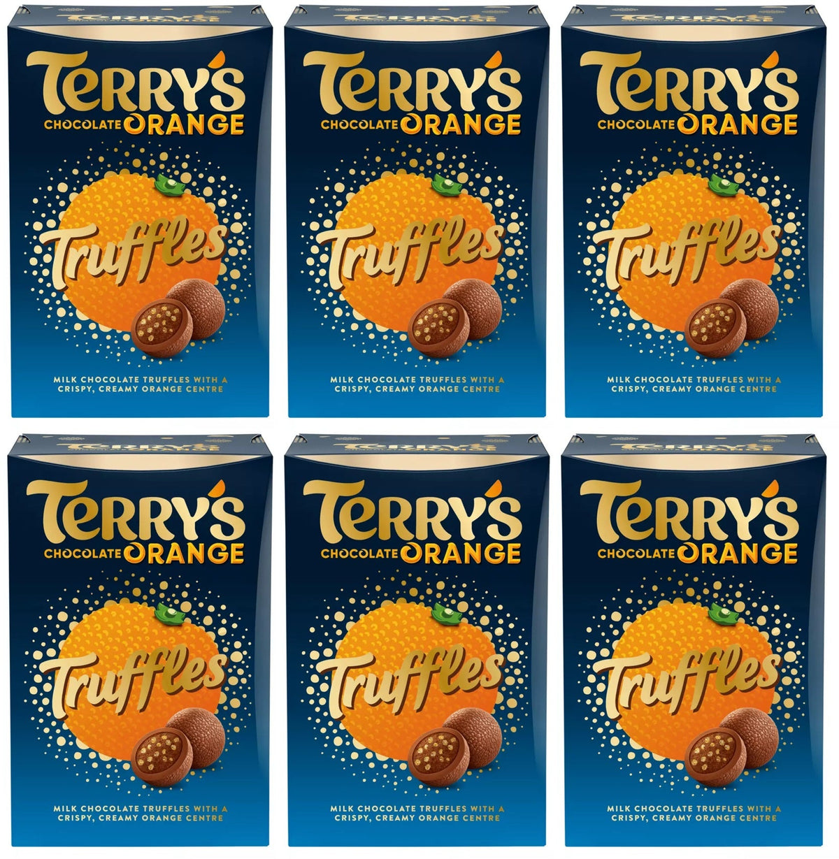 6 X Terrys Chocolate Orange Truffles Gift Box 200GM