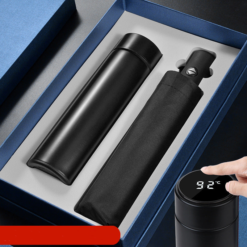Professional 2-Piece Gift Set - Umbrella & Thermos Flask