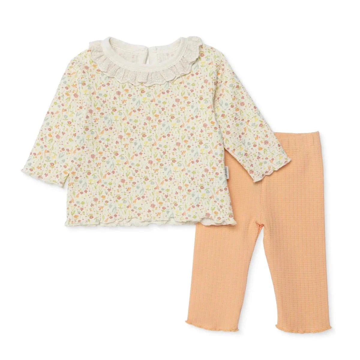 Bebetto Frill Neck Baby Sweatshirt & Leggings Set (1-3 Months to 12 Months)