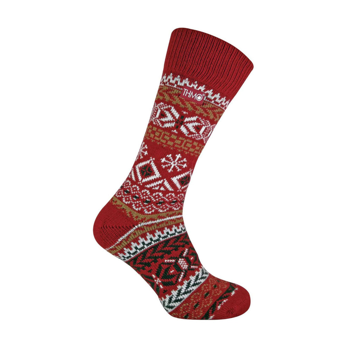 1 Pack Mens Vintage Nordic Thermal Thick Wool Blend Socks