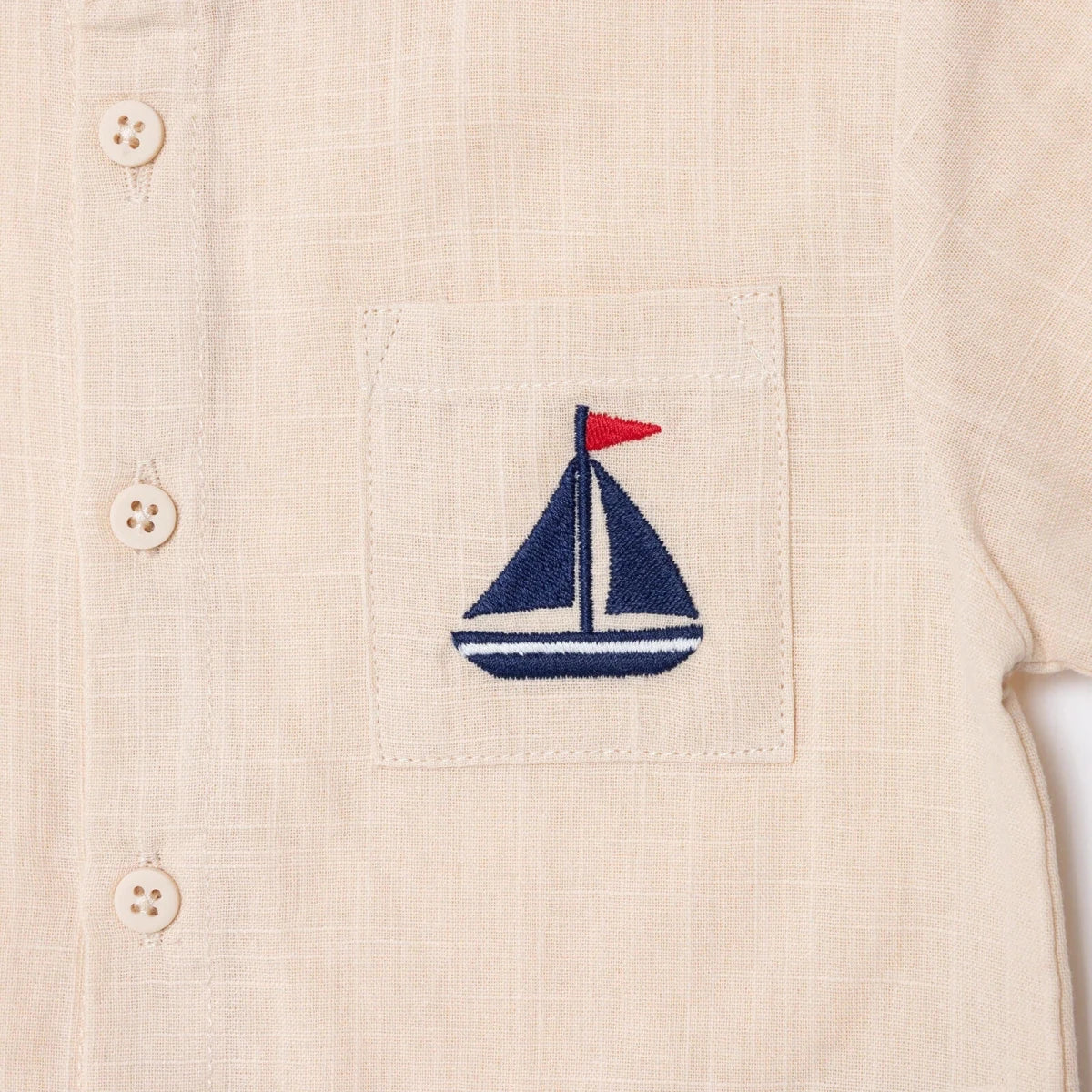 HelloBaby Grandad Collar Poplin Baby Shirt (6-9 Months to 4-5 Years)