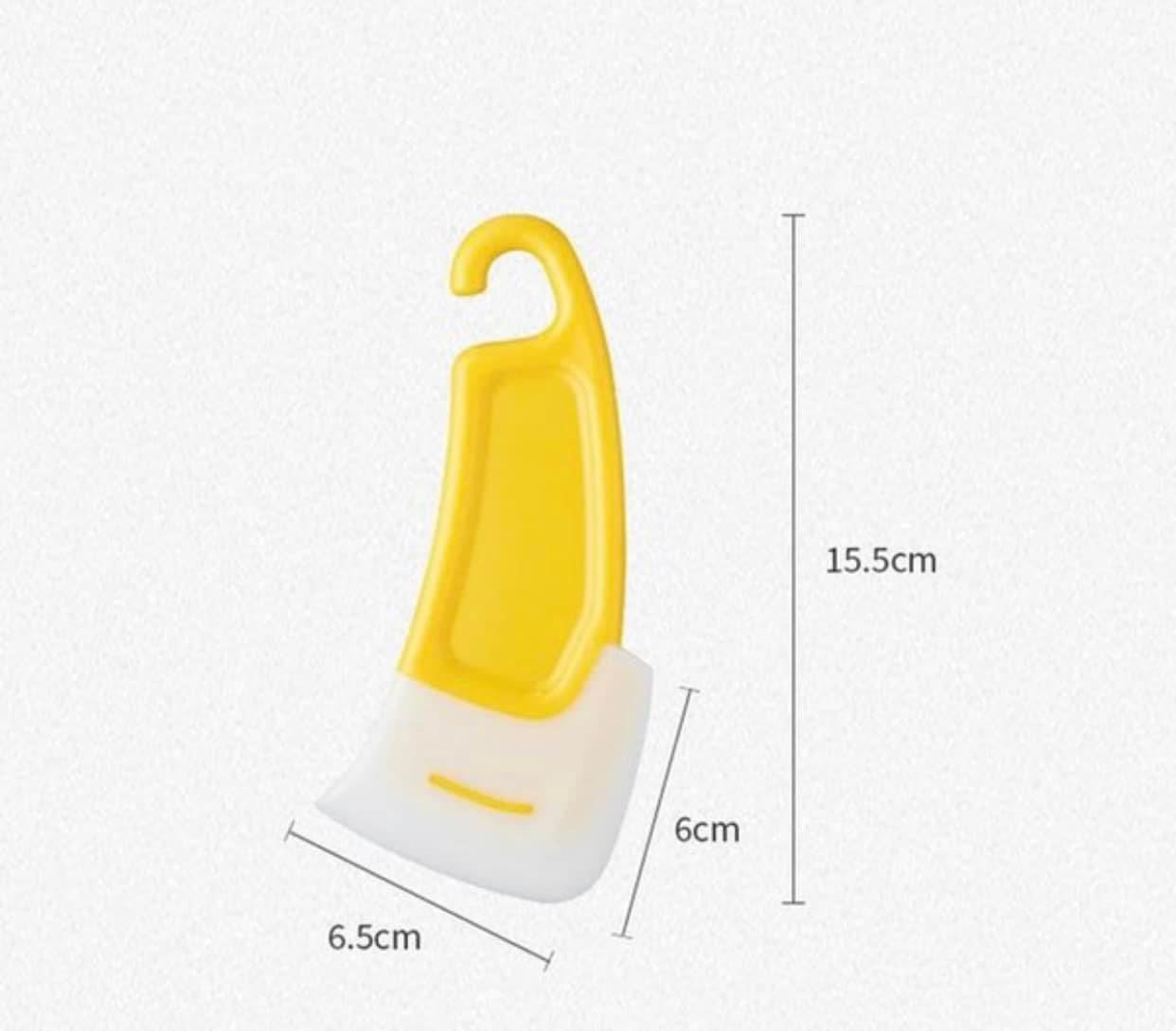 Yellow cooking / cleaning spatula