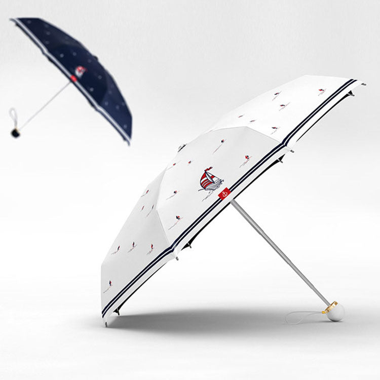 Nautically themed umbrella
