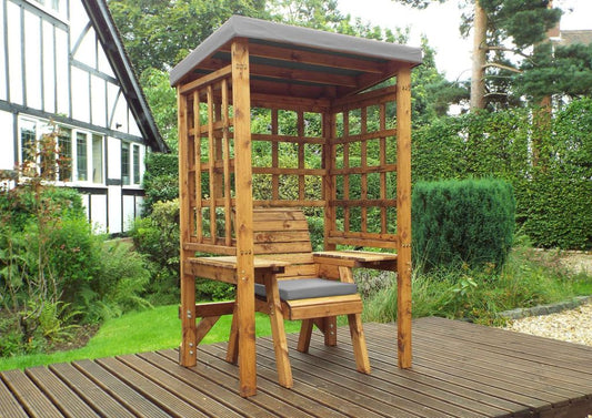 Charles Taylor Trading Wentworth Single Arbour Grey With Grey Cushion Brown