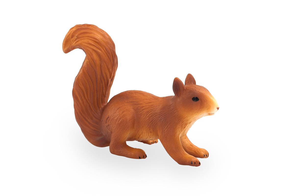 Squirrel Running Toy Realistic Woodland Animal Figure 6x6x3.5cm