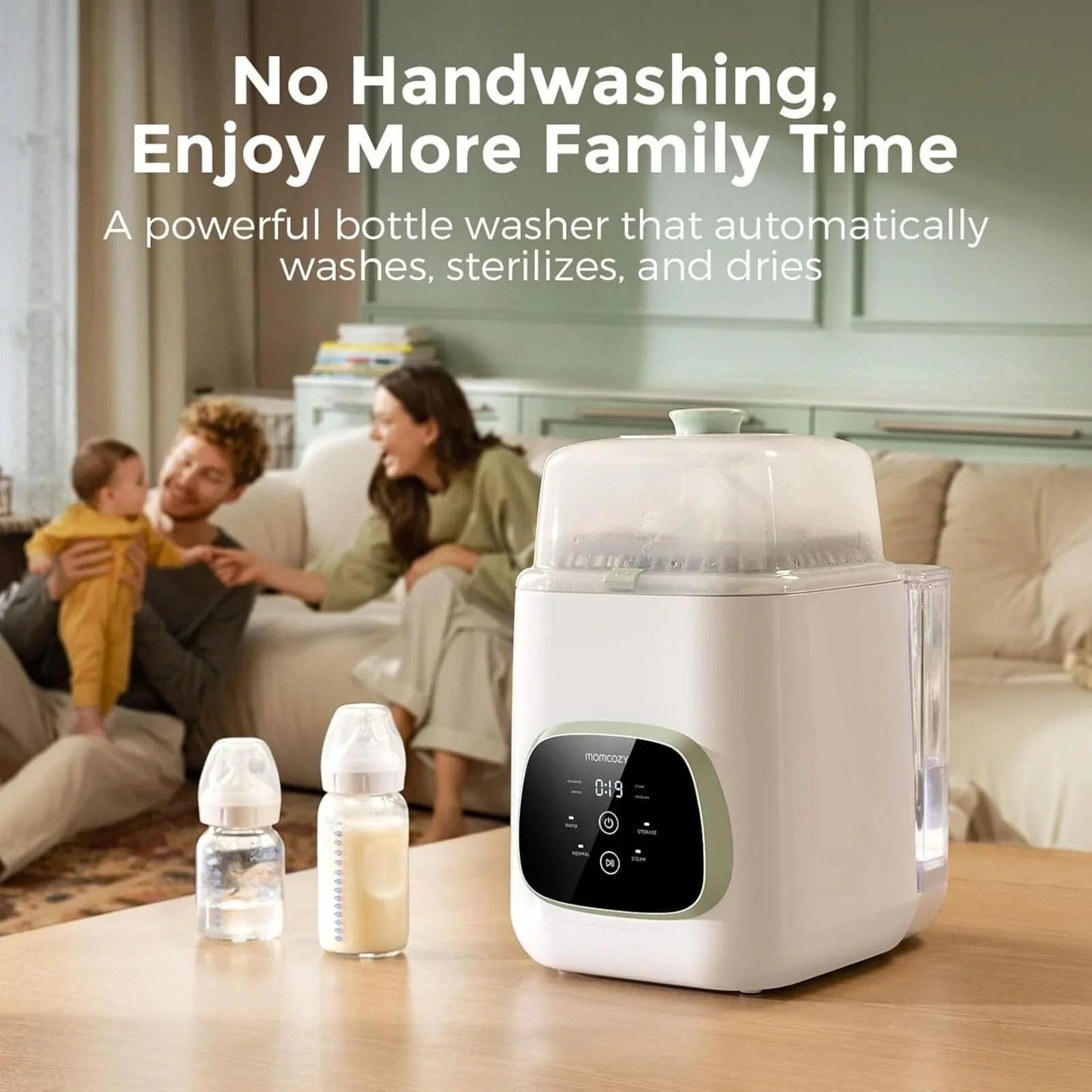 Momcozy KleanPal Pro Baby Bottle Washer & Steriliser & Dryer