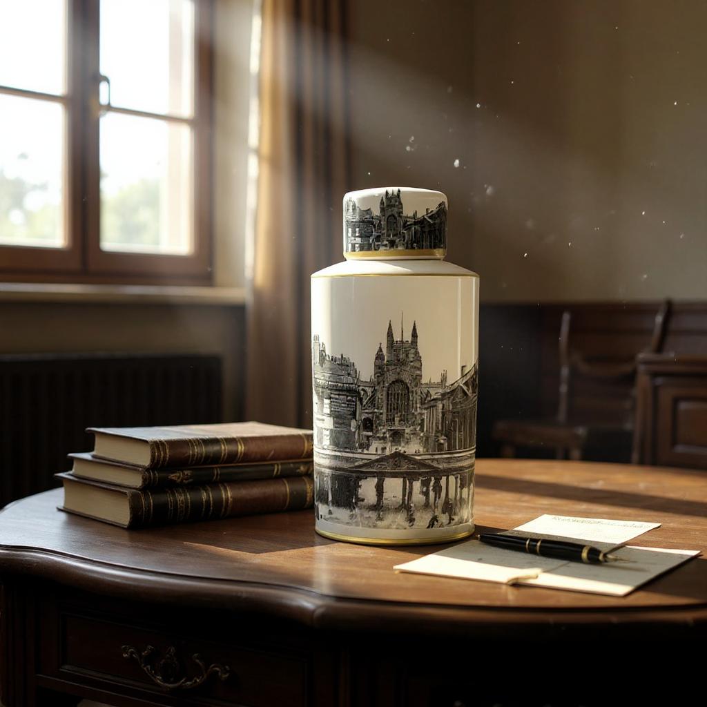 36CM CERAMIC JAR WITH LID