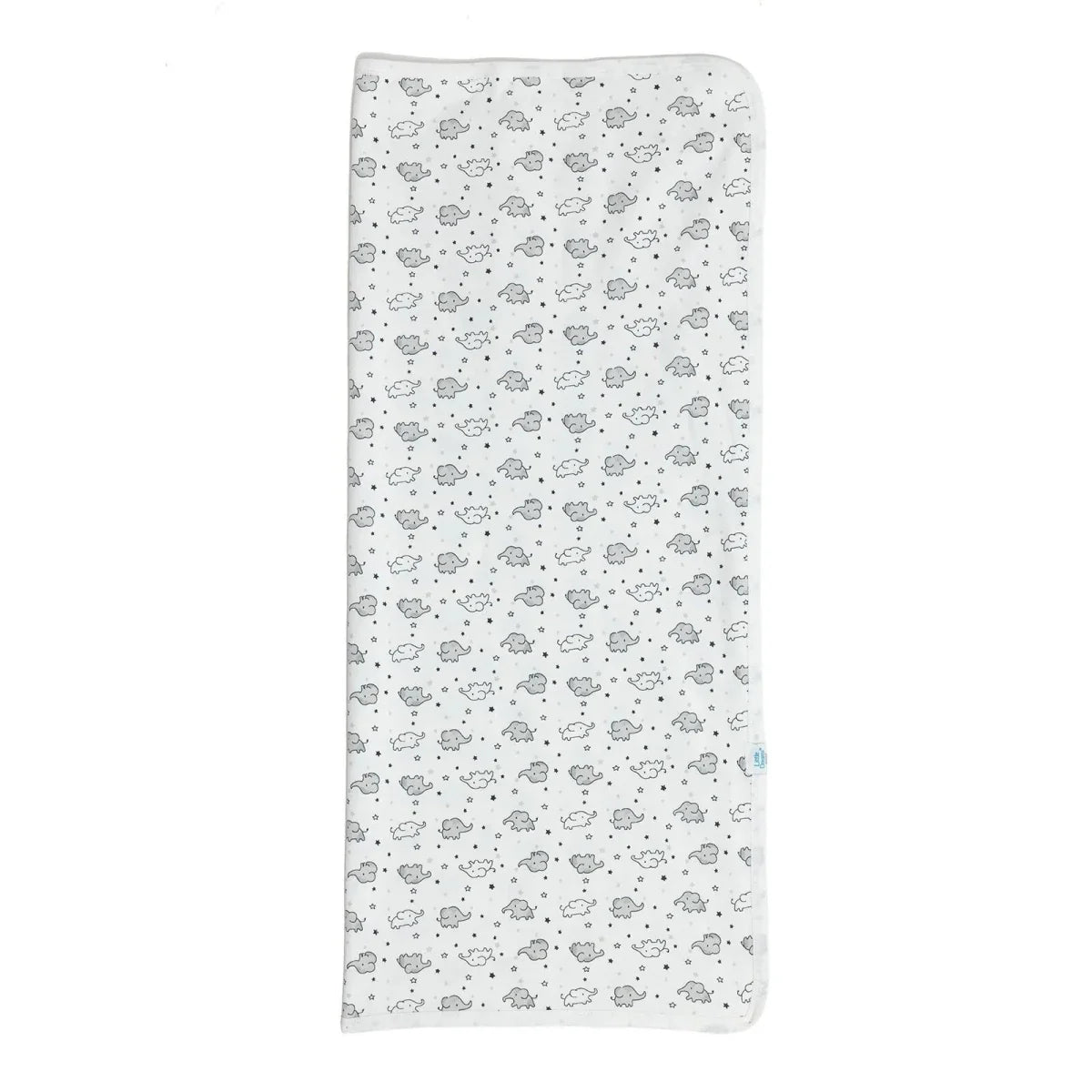 Little Dreams Elephant Print Jersey Baby Blanket (80 x 90 cm)
