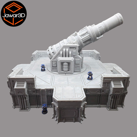 Big Gun Platform #1 - 28mm Wargaming Scatter Terrain Scenery Tabletop Miniature