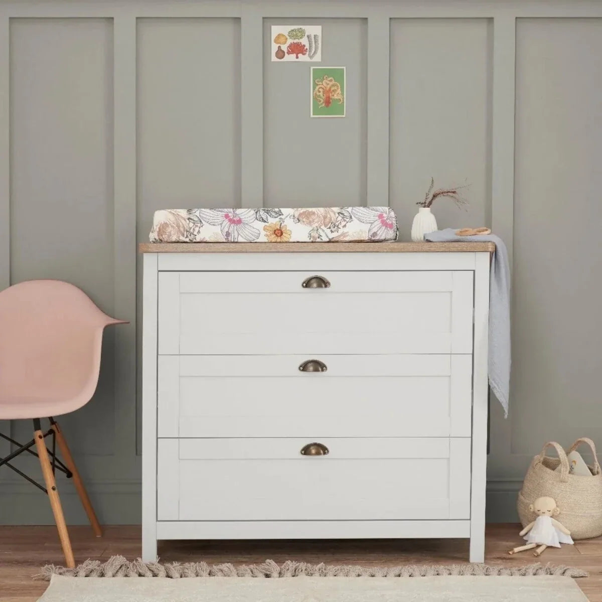 Tutti Bambini Verona 3 pcs Room Set - White/Oak
