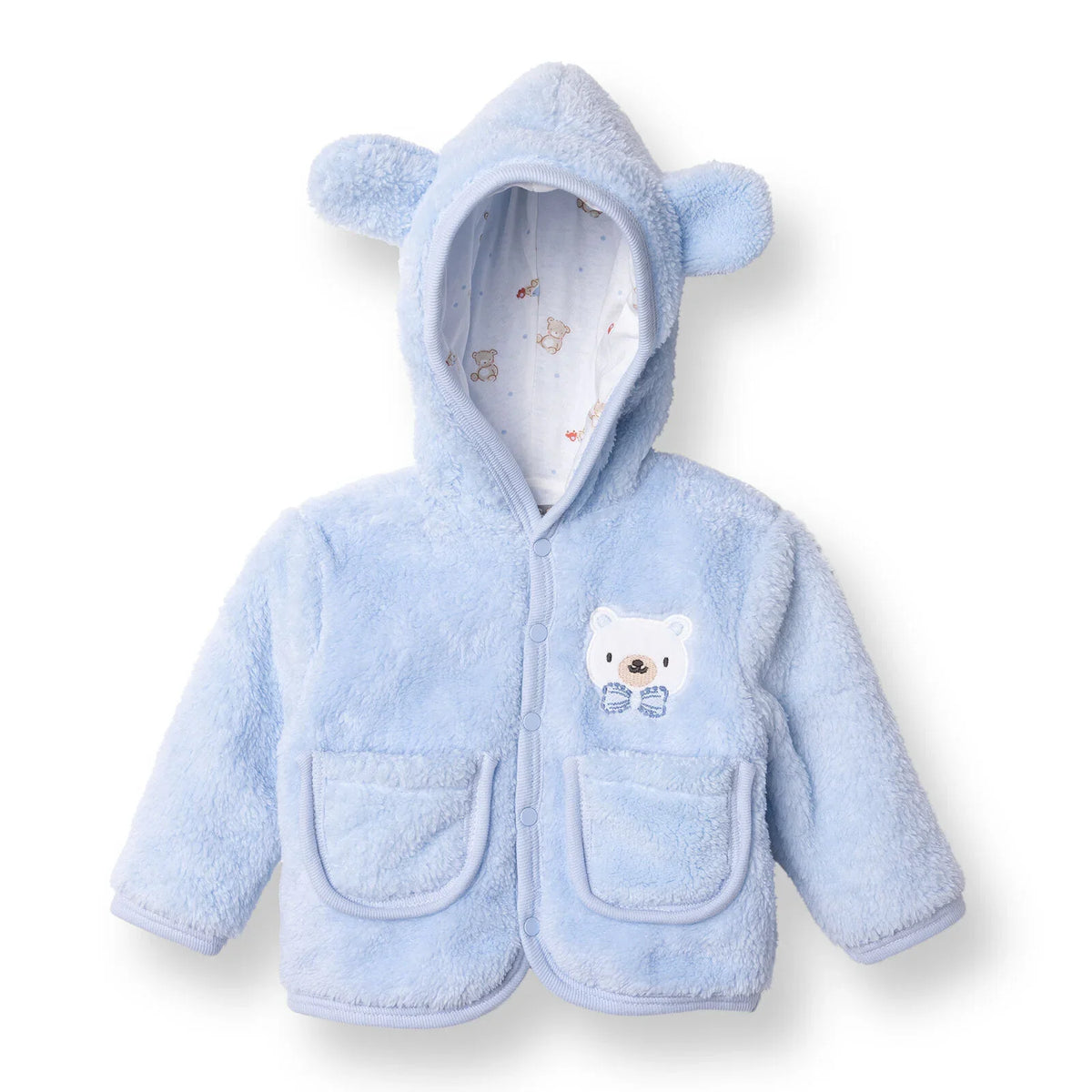 HelloBaby Hooded Wellsoft Baby Cardigan (1-3 Months to 12 Months)