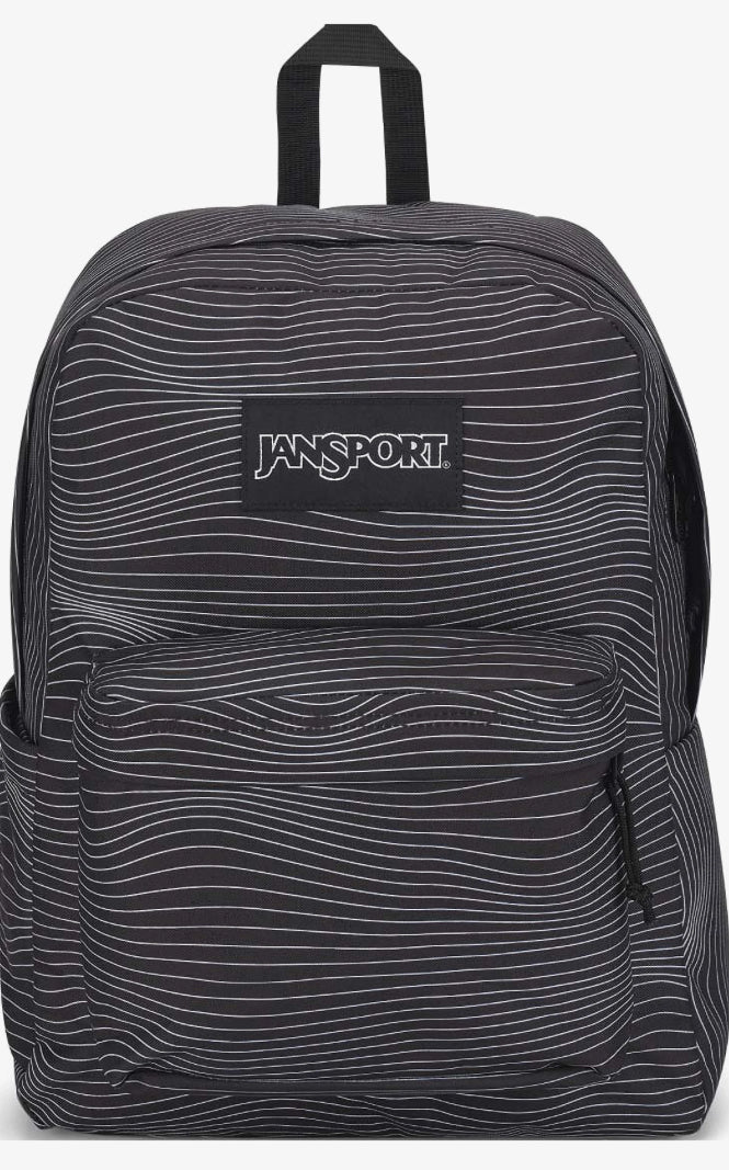 (CLEARANCE ITEM) Jansport SuperBreak Plus Backpack (Screen Waves)