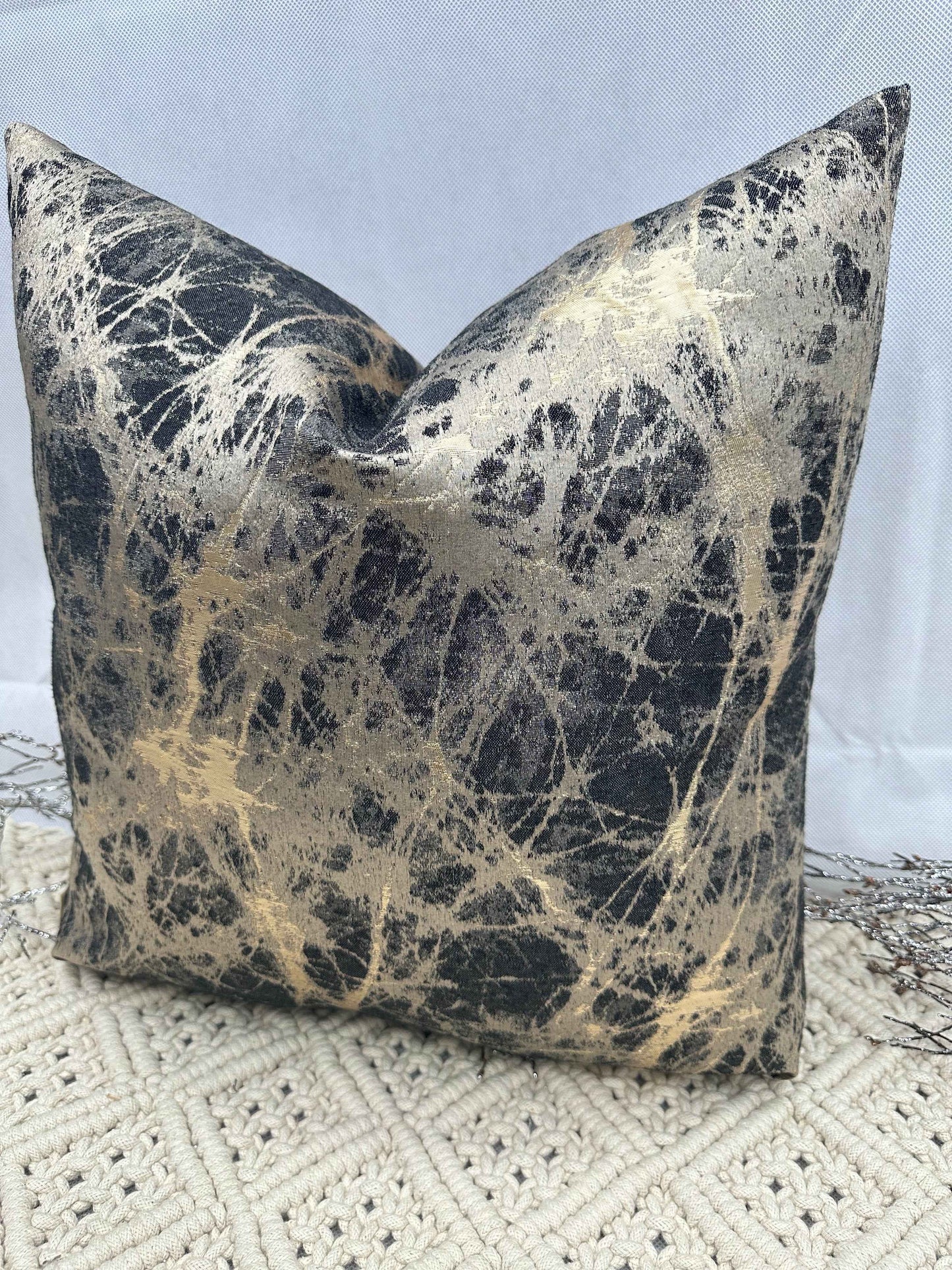 The Couture Cushion - The Black and Gold Cooper - Style No. 119