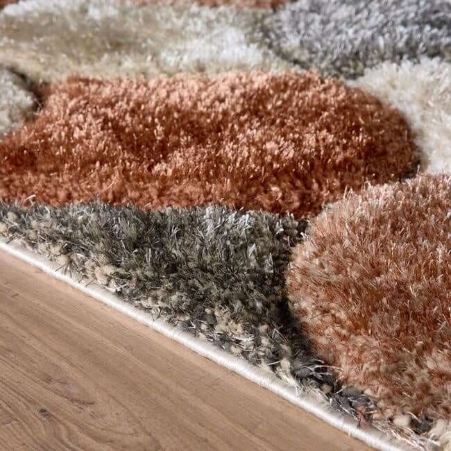 3D Carved Rug Geometric Design