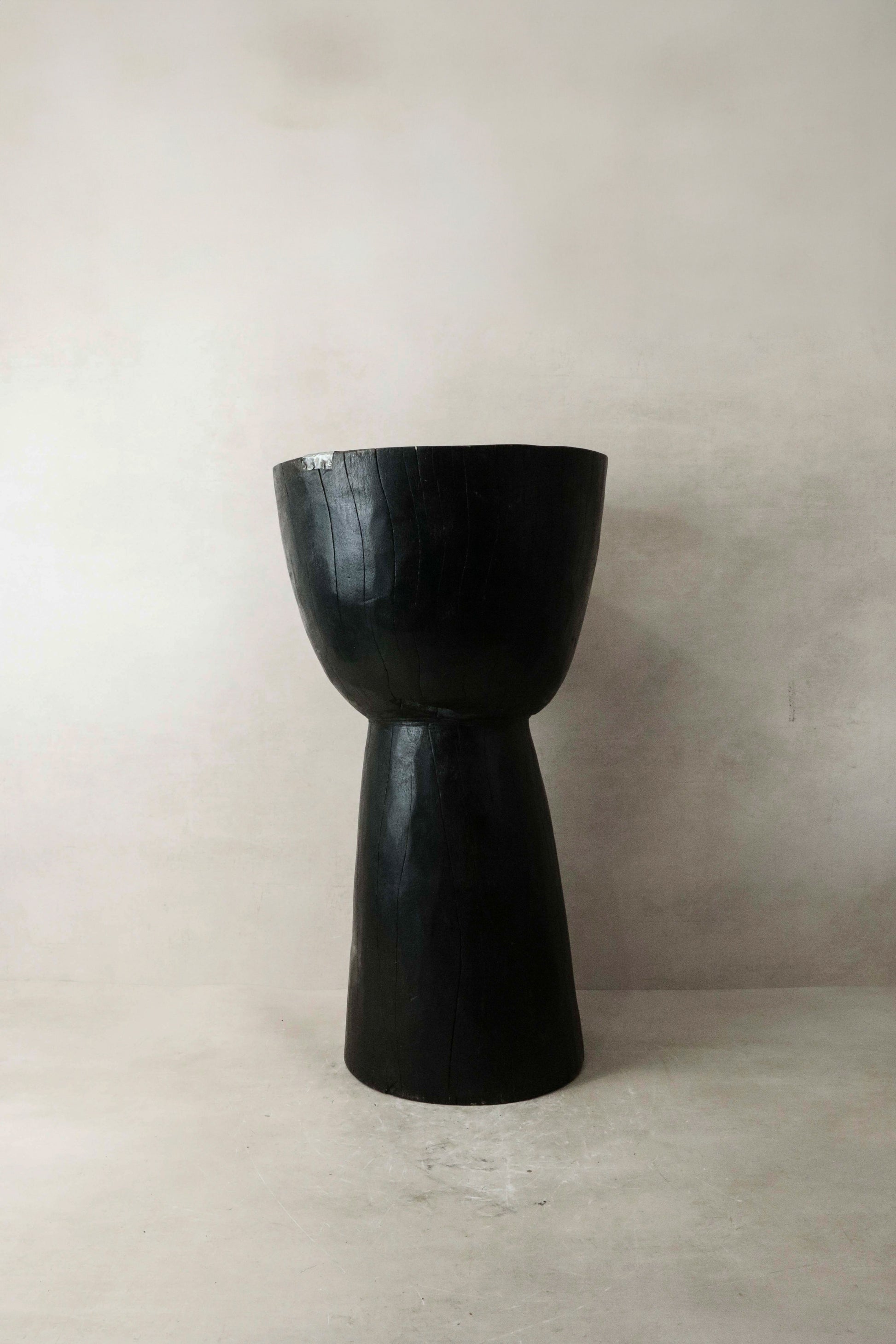 Hand Carved Side Table\Stool, Cameroon - 9.3