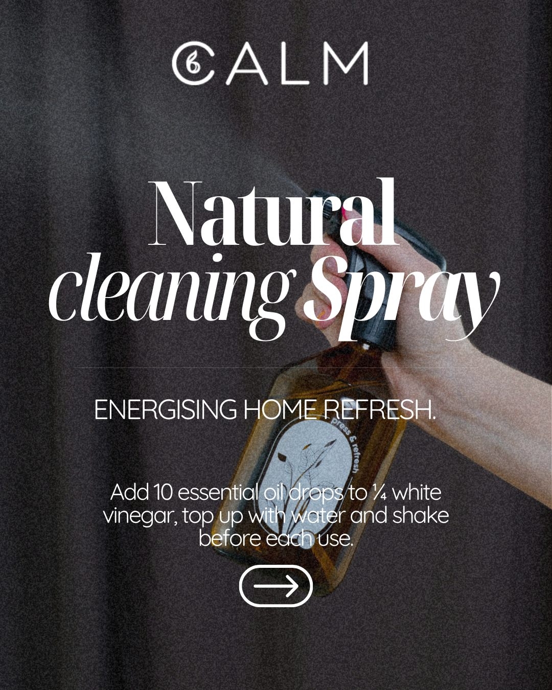 Live Calm – Energy & Immunity Boost Blend with Eucalyptus, Lemon & Peppermint