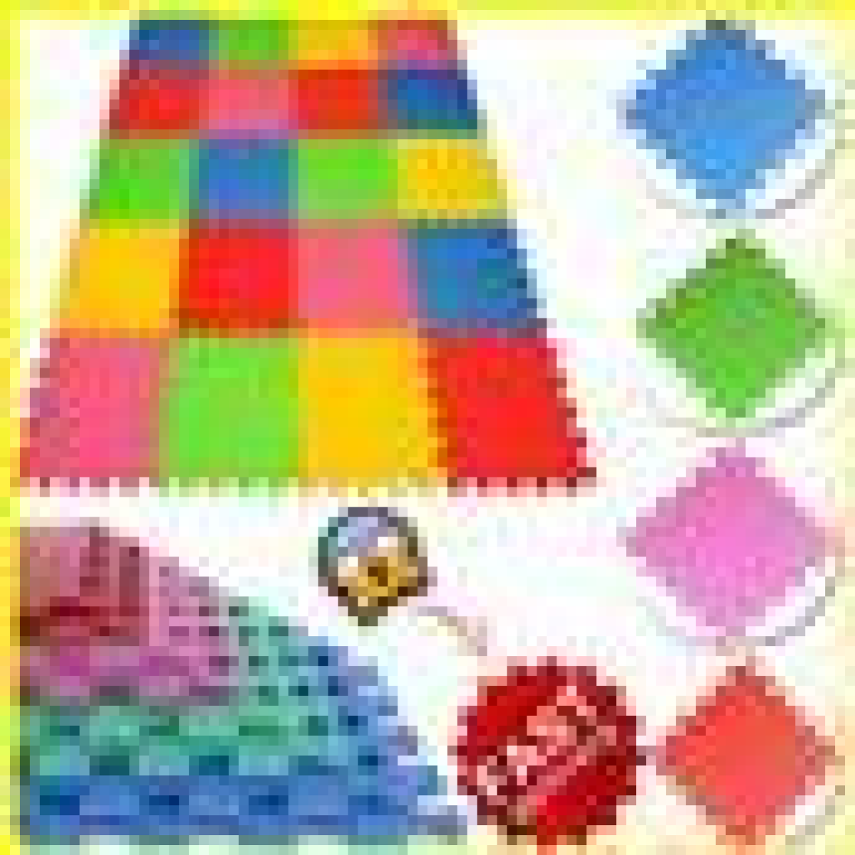 4 PACKS MULTICOLOR EVA INTERLOCKING Mat 30 x 30