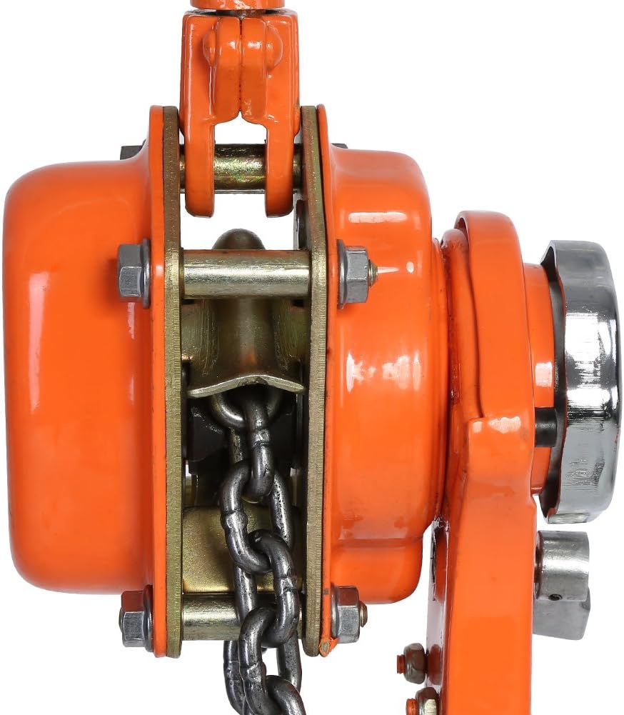 1.5T Hand Chain Hoist Galvanised Steel Pulley 360 Degree Hook Brake System