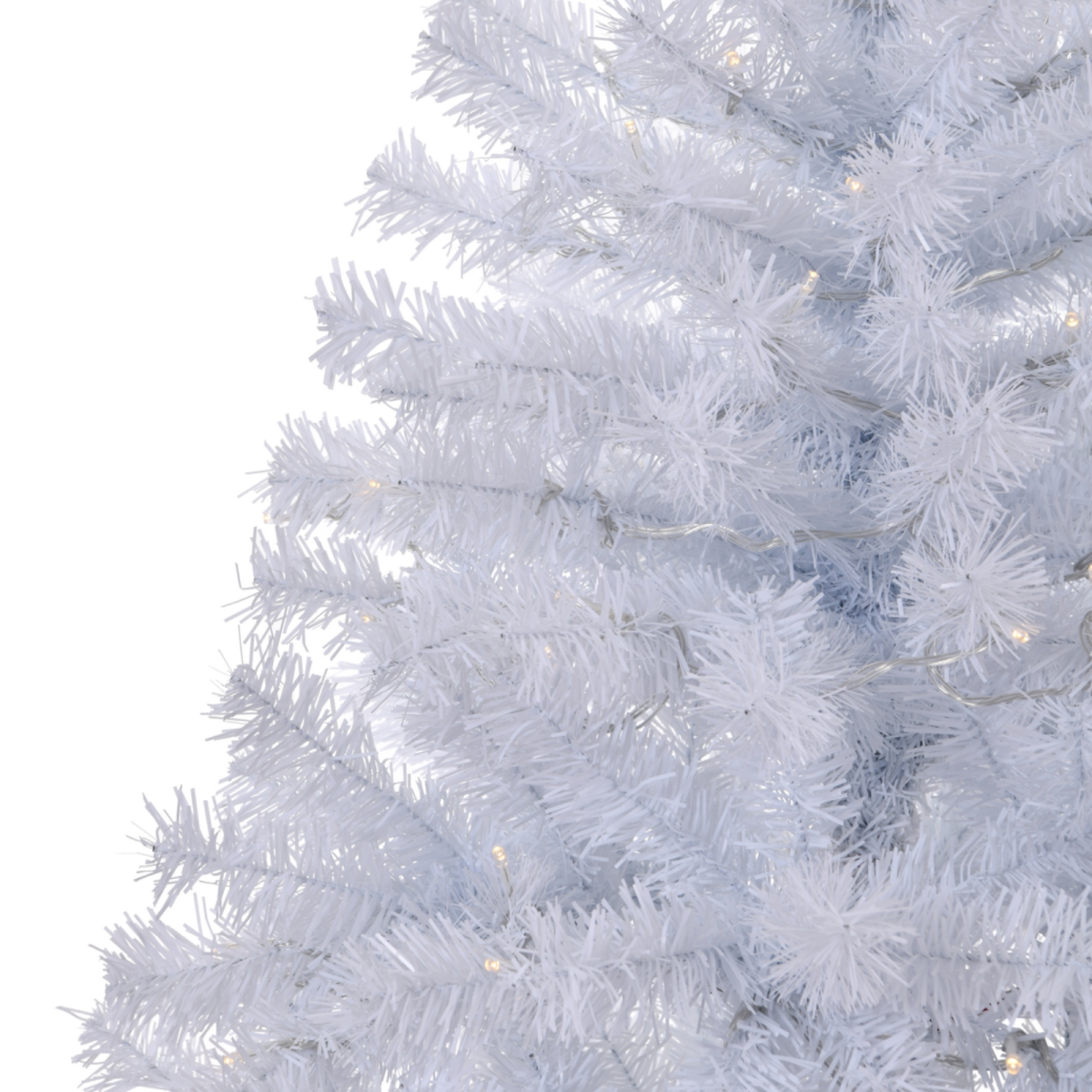 4 FT Pre-lit Artificial Christmas Tree, Hinged Xmas Pine Tree with 346 Branch Tips, 140 Lights and Remote Control for Holiday Party Office Home, White