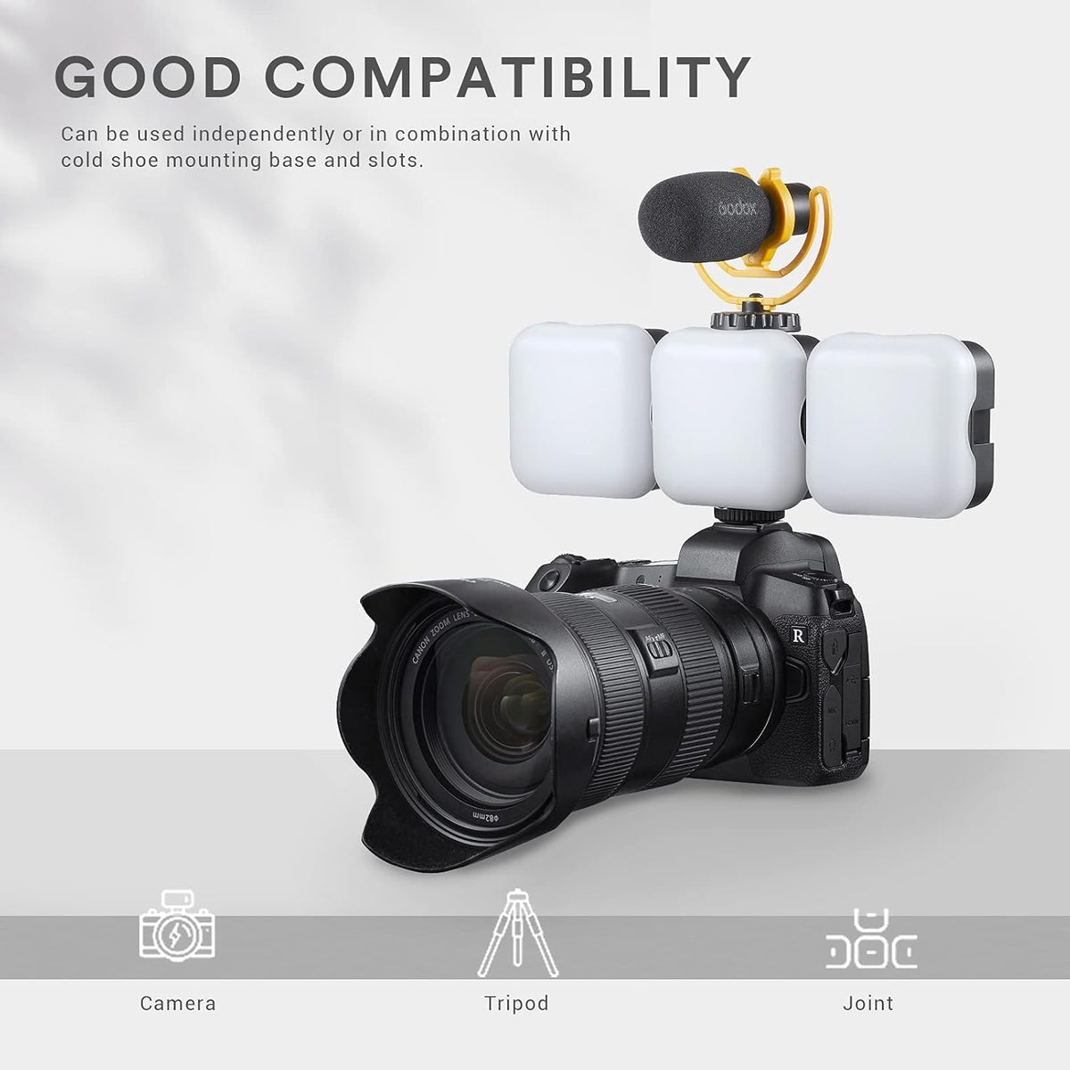 Godox LITEMONS LED6Bi Mini LED Video Light, CRI95, 3200K-6500K, Zoom & Meetings