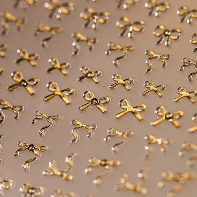 Hello Claws | Tiny Diamond Bowknot Nail Deco Sticker