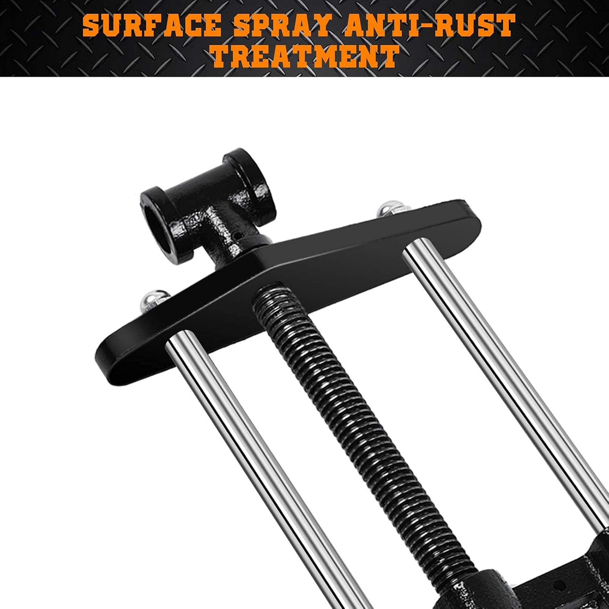 10.5" Steel Front Bench Vise – Heavy Duty Table Clamp for Woodworking & More