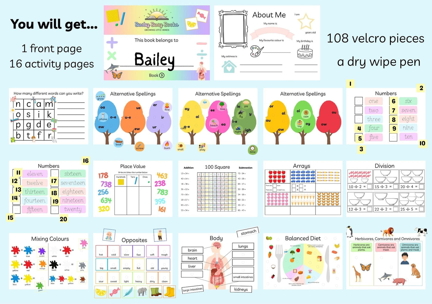 Book 3 - Age 6-8 Years - KS1 Busy Book