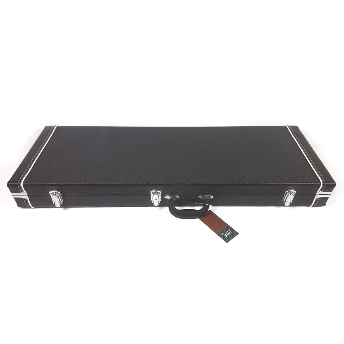 ST High Grade Electric Guitar Square Hard Case Microgroove Flat Black