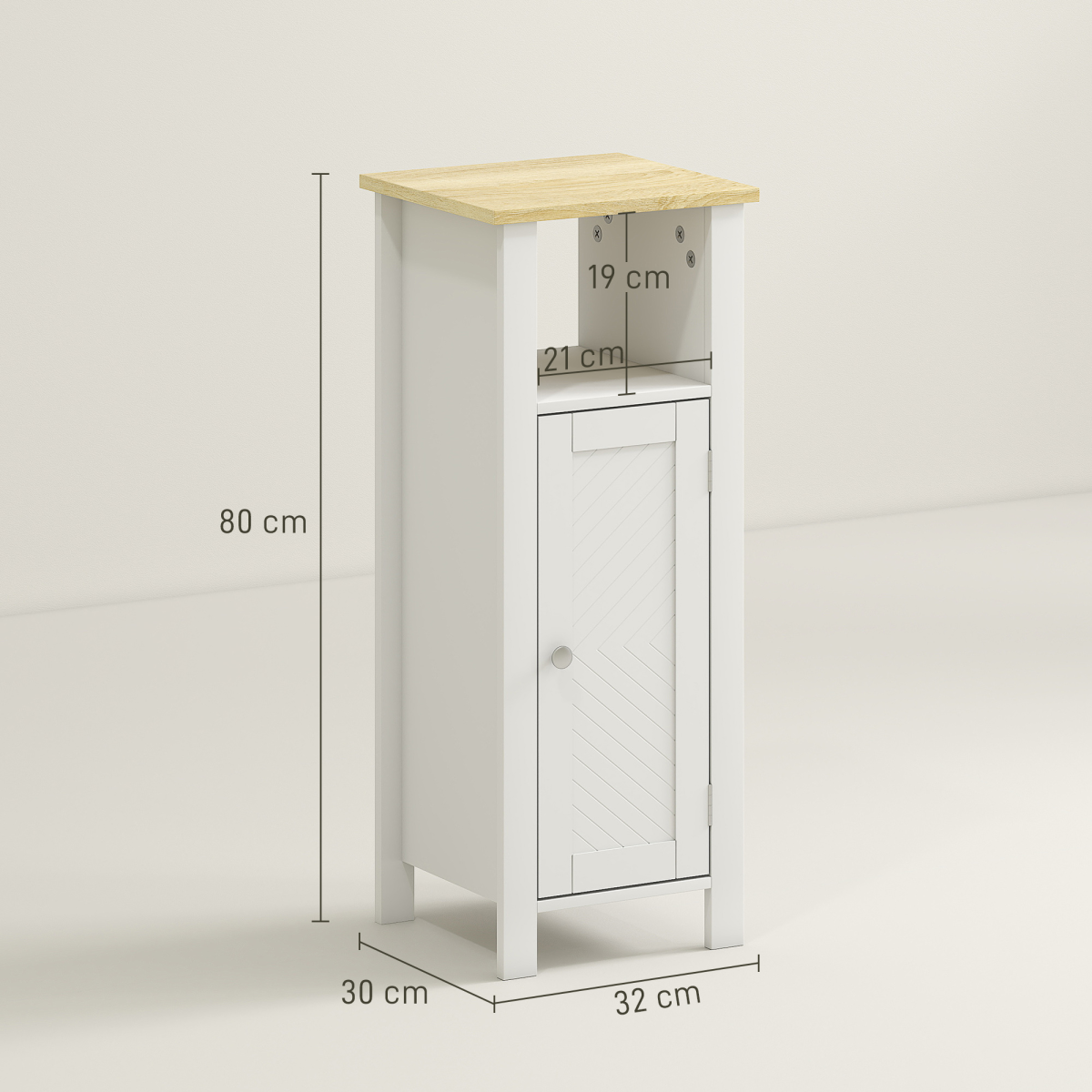 Bathroom Storage Cabinet-White