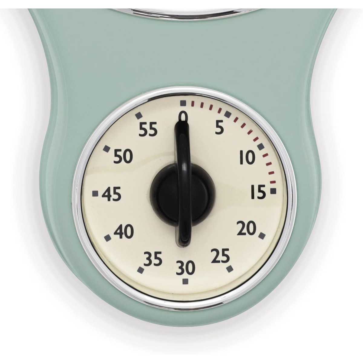 Acctim Kitchen Time 20cm Timer Quartz Retro Style Domed Glass Lens Sage Wall Clock 21598