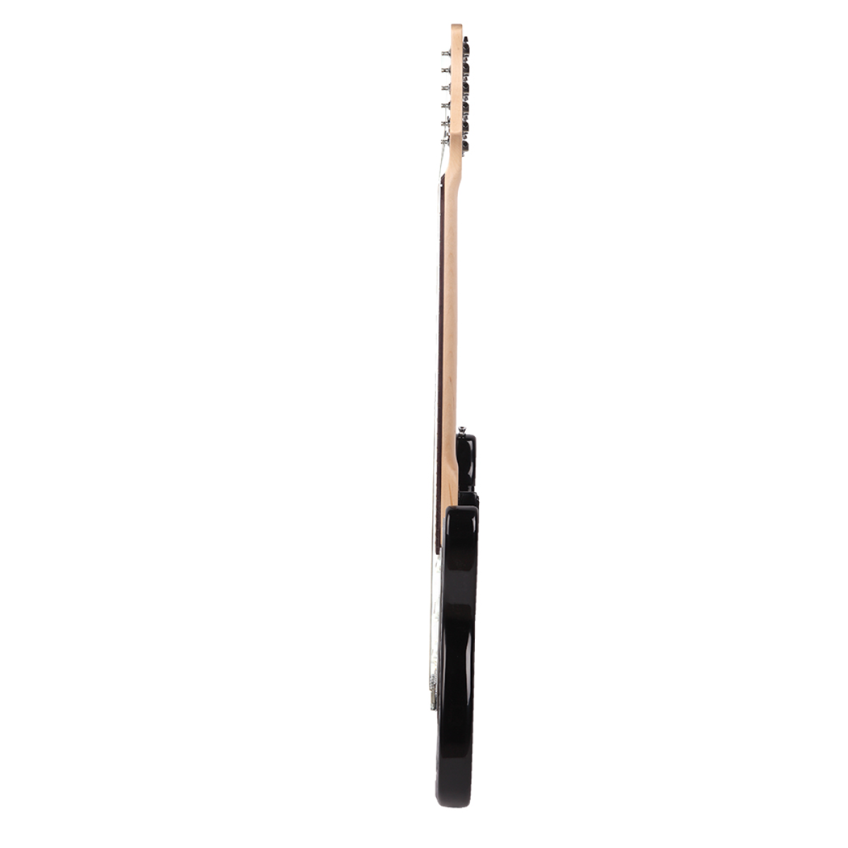 GST Rosewood Fingerboard Electric GuitarBagShoulder Strap Pick Whammy Bar Cord Wrench Tool Black & White