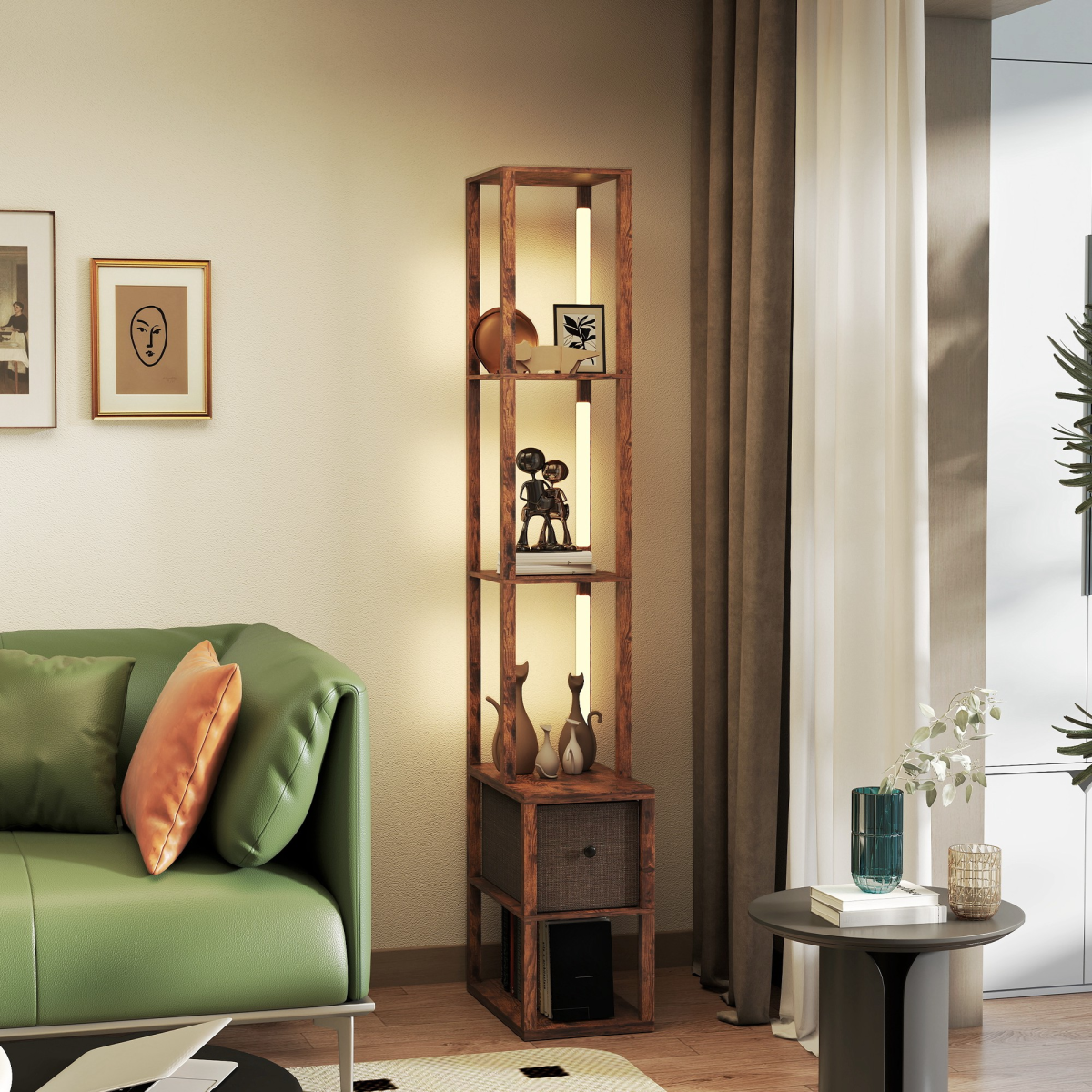 Bathroom Storage Cabinet-White